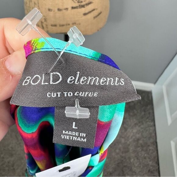Sz L Bold Elements Gemstone Colors Halter Top NWT $48 MSRP - Picture 10 of 11